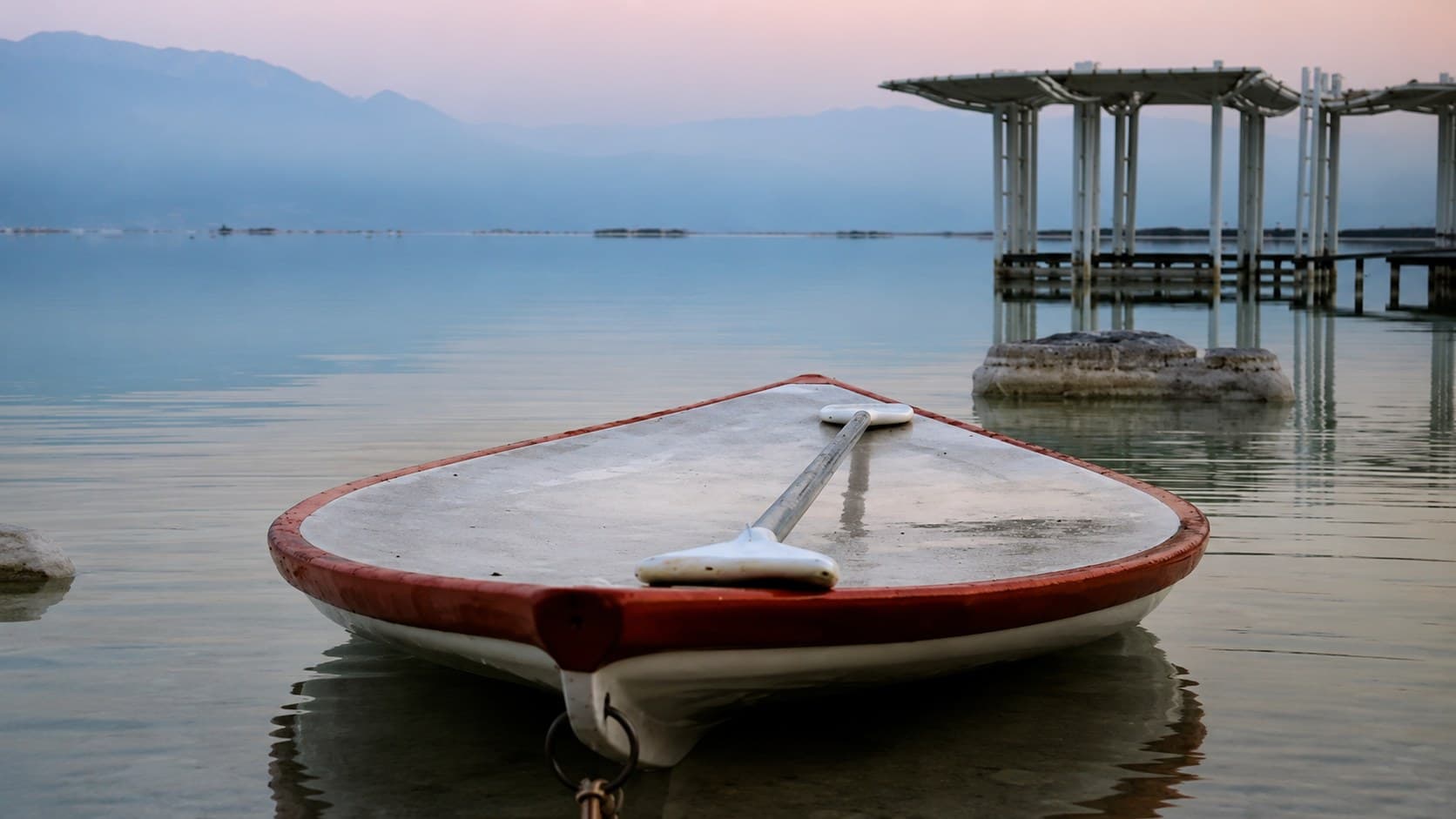 Photo from Israel, working as a lifeguard at the Dead Sea with Hasake boat, 2016